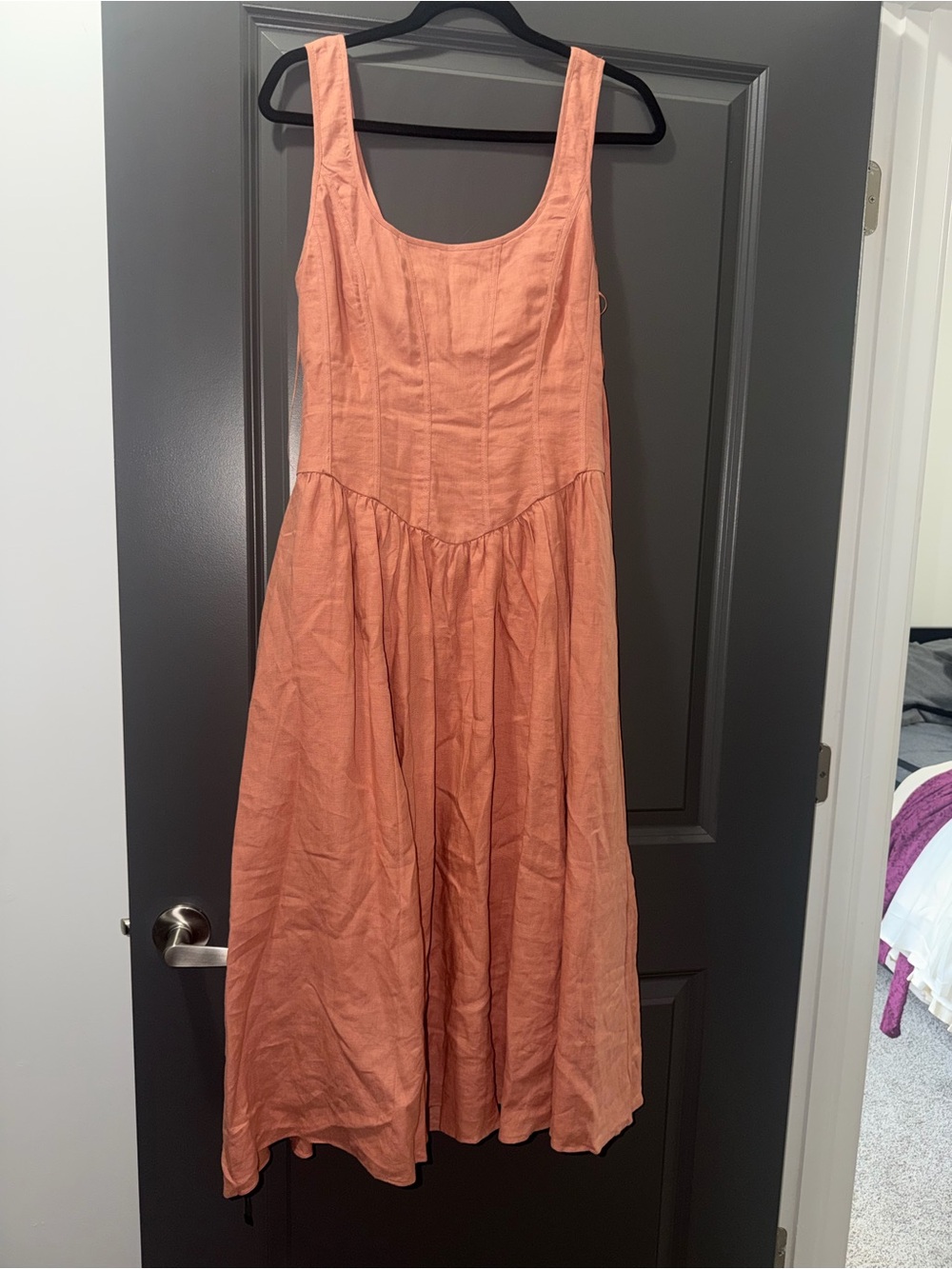 Astr Sleeveless Maxi Dress in Coral Peach